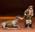 Shepherd Pulling Donkey<br> Belenes Puig
